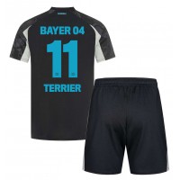 Camisa de Futebol Bayer Leverkusen Martin Terrier #11 Equipamento Alternativo Infantil 2024-25 Manga Curta (+ Calças curtas)